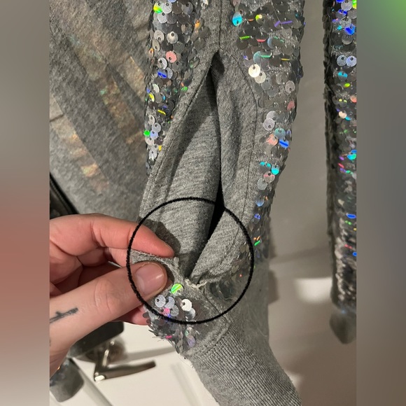 PINK - Victoria's Secret VS PINK Fashion Show 2013 Sequined Hoodie - Size Medium - Picture 7 of 13